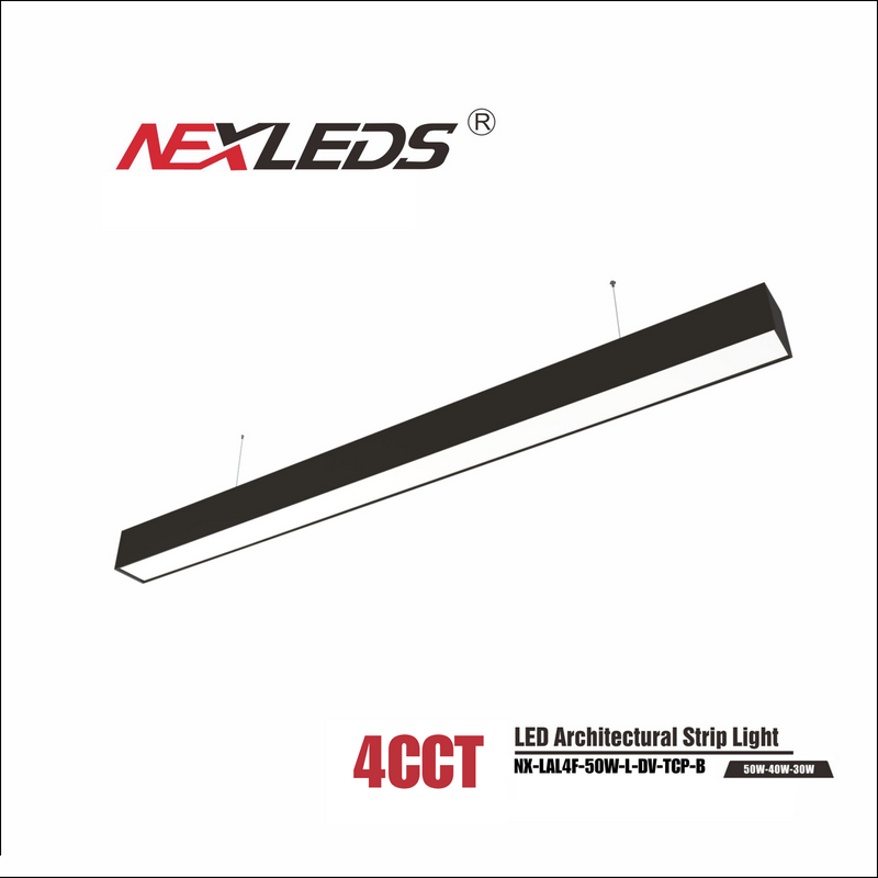 LED Linjär Armatur För Arkitekturbelysning 120 cm Svart