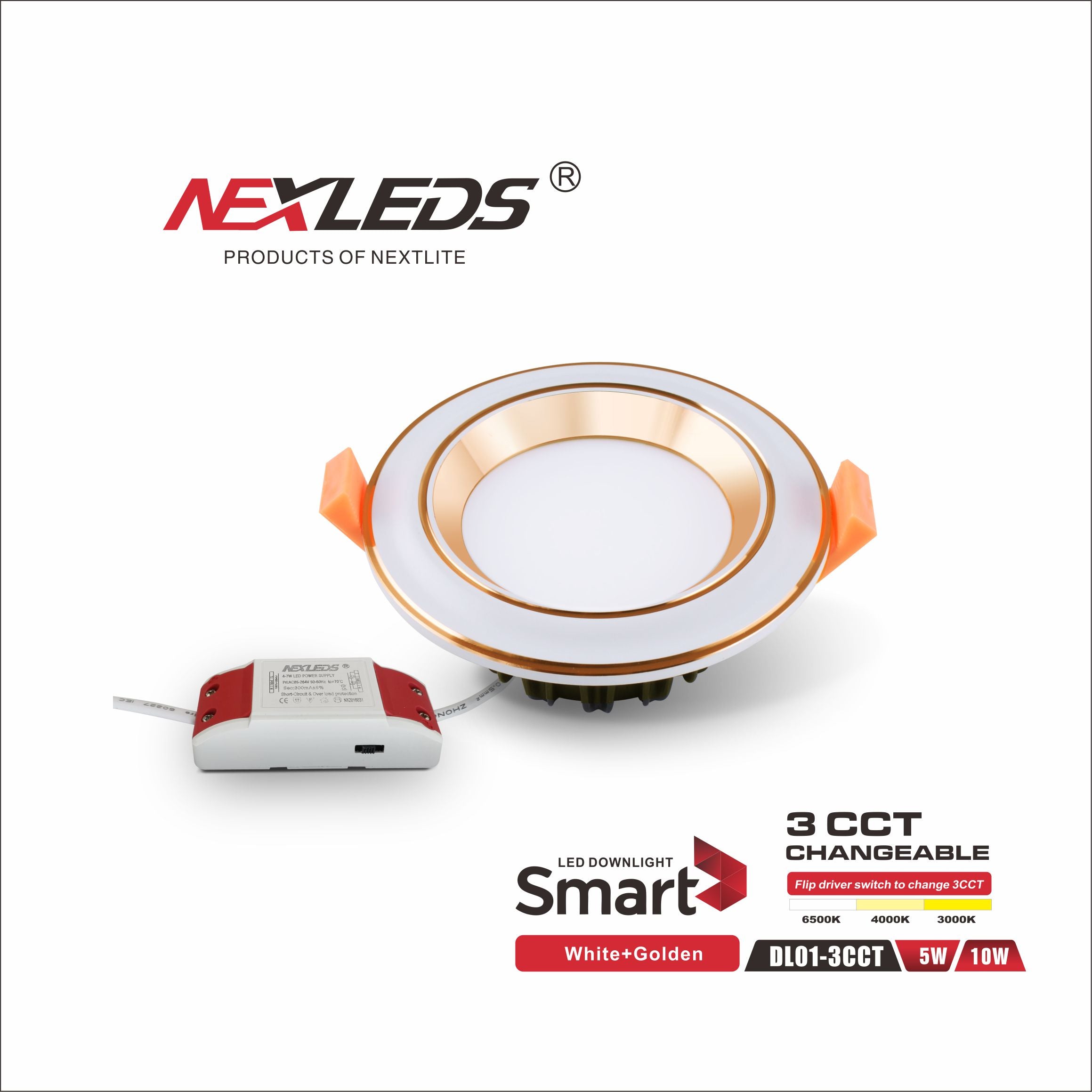 DL01-3CCT 5W/10W SMD Downlight