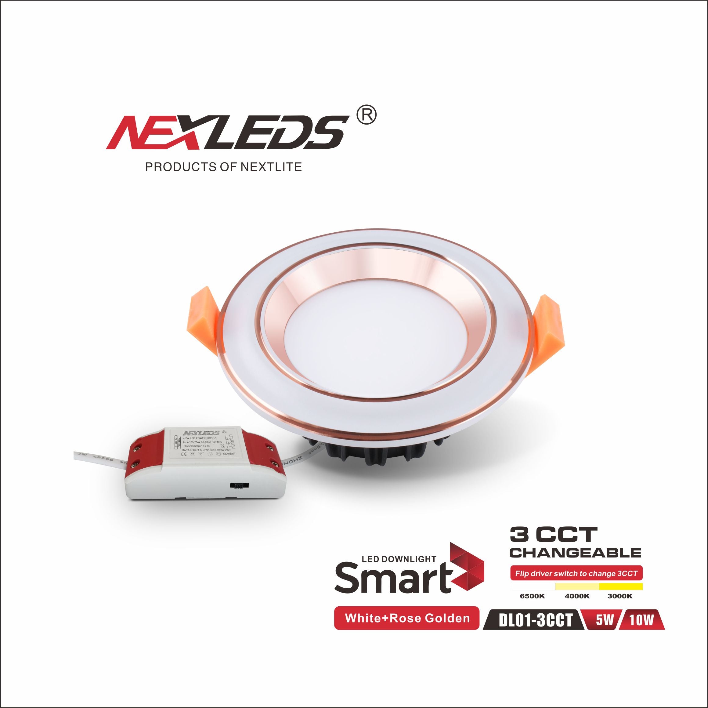 DL01-3CCT 5W/10W SMD Downlight