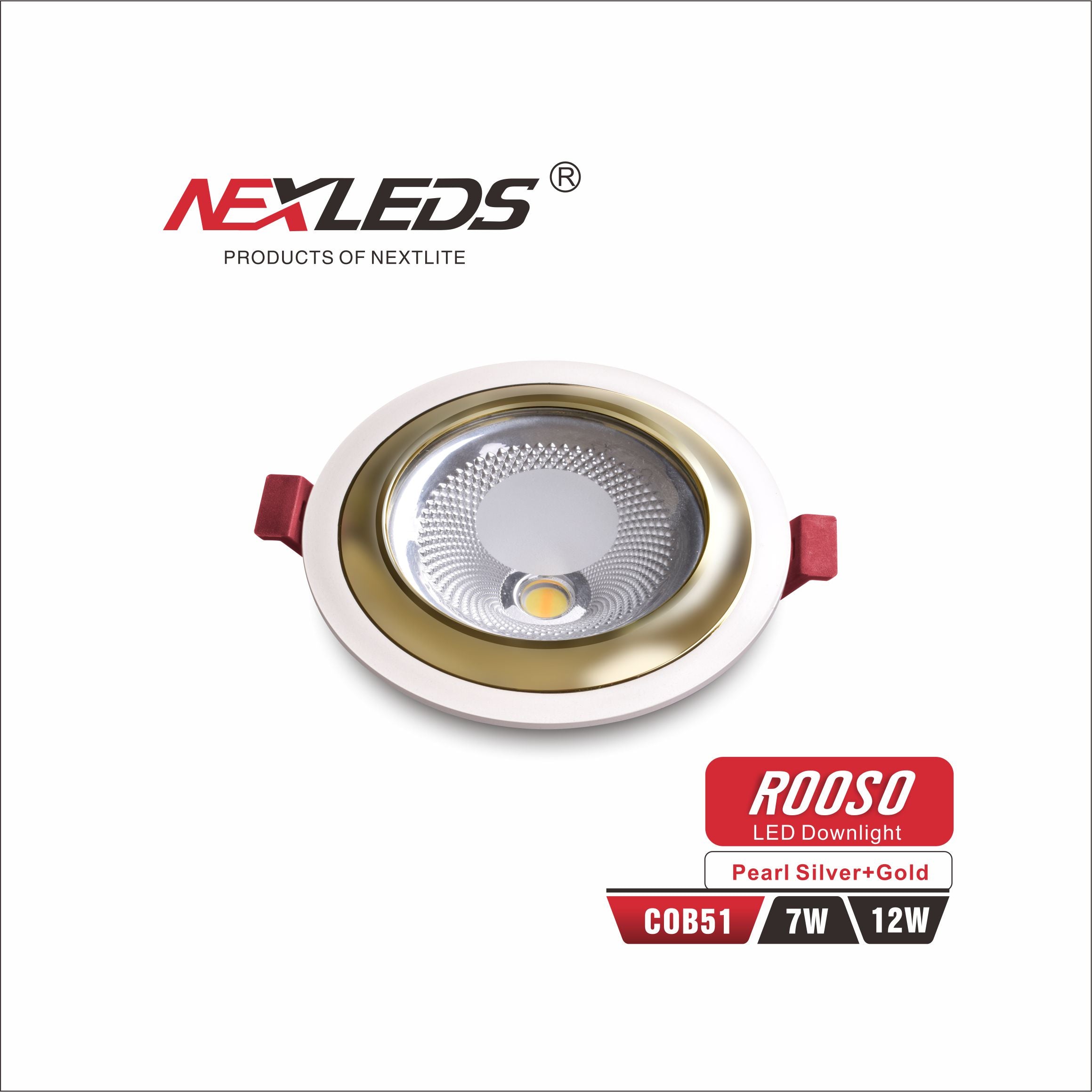 ROOSO LED DOWNLIGHT COB51 7W, 12W