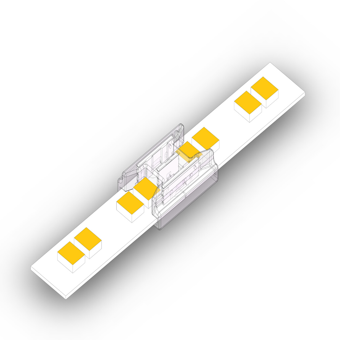 Skarvkontakt Ledlist 3PIN SMD IP20, 5V-24V