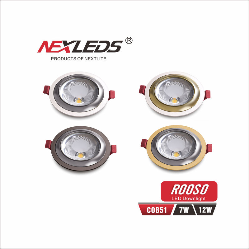 ROOSO LED DOWNLIGHT COB51 7W, 12W