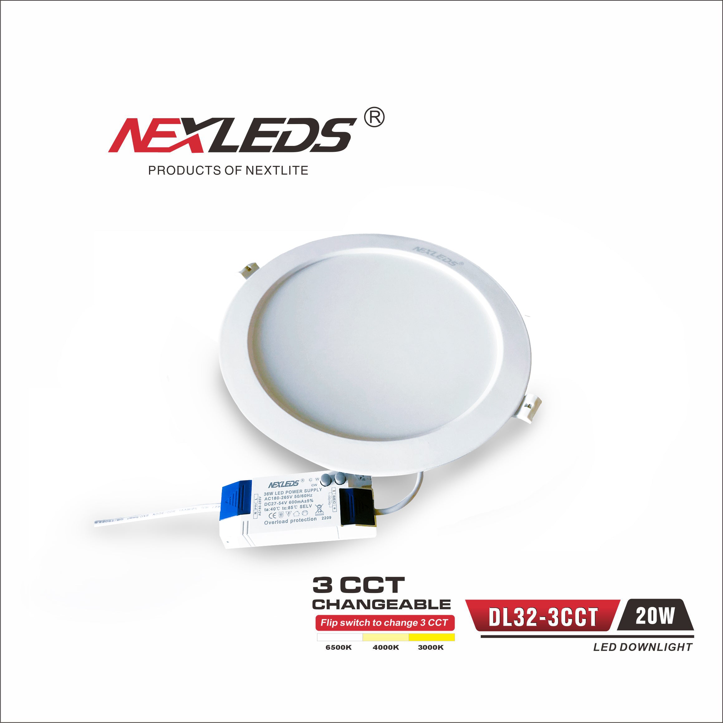 DL32-3CCT 10W/20W LED DOWNLIGHT