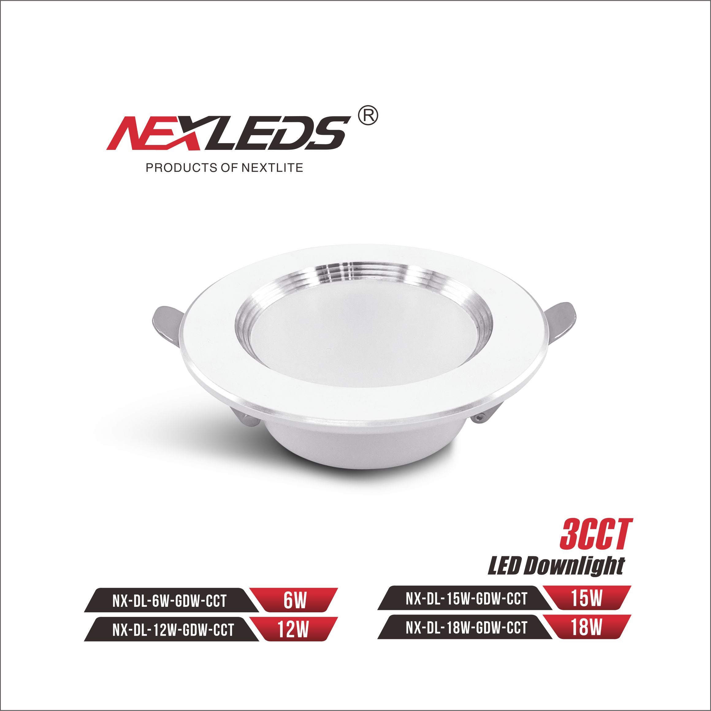 NX-DL-6W/12W/15W/18W CCT LED Spot Light