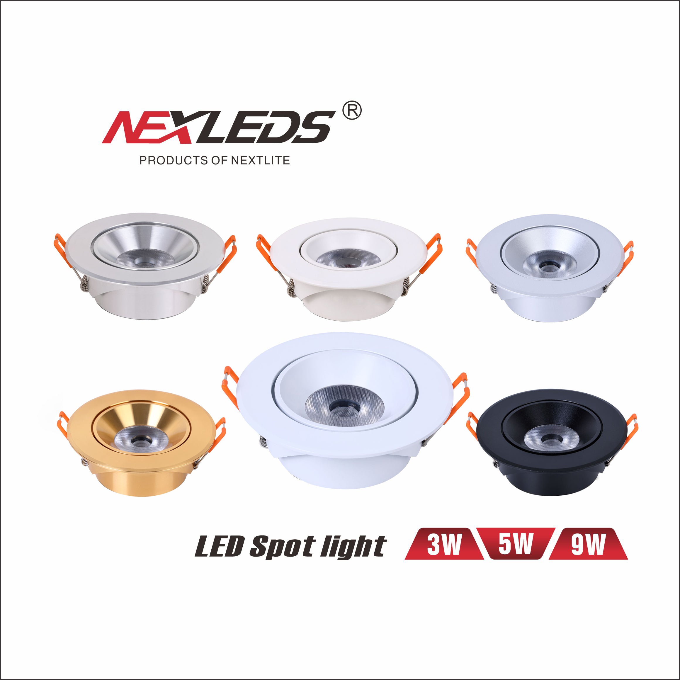 NX-CS-3W, 5W & 9W LED SPOT LIGHT