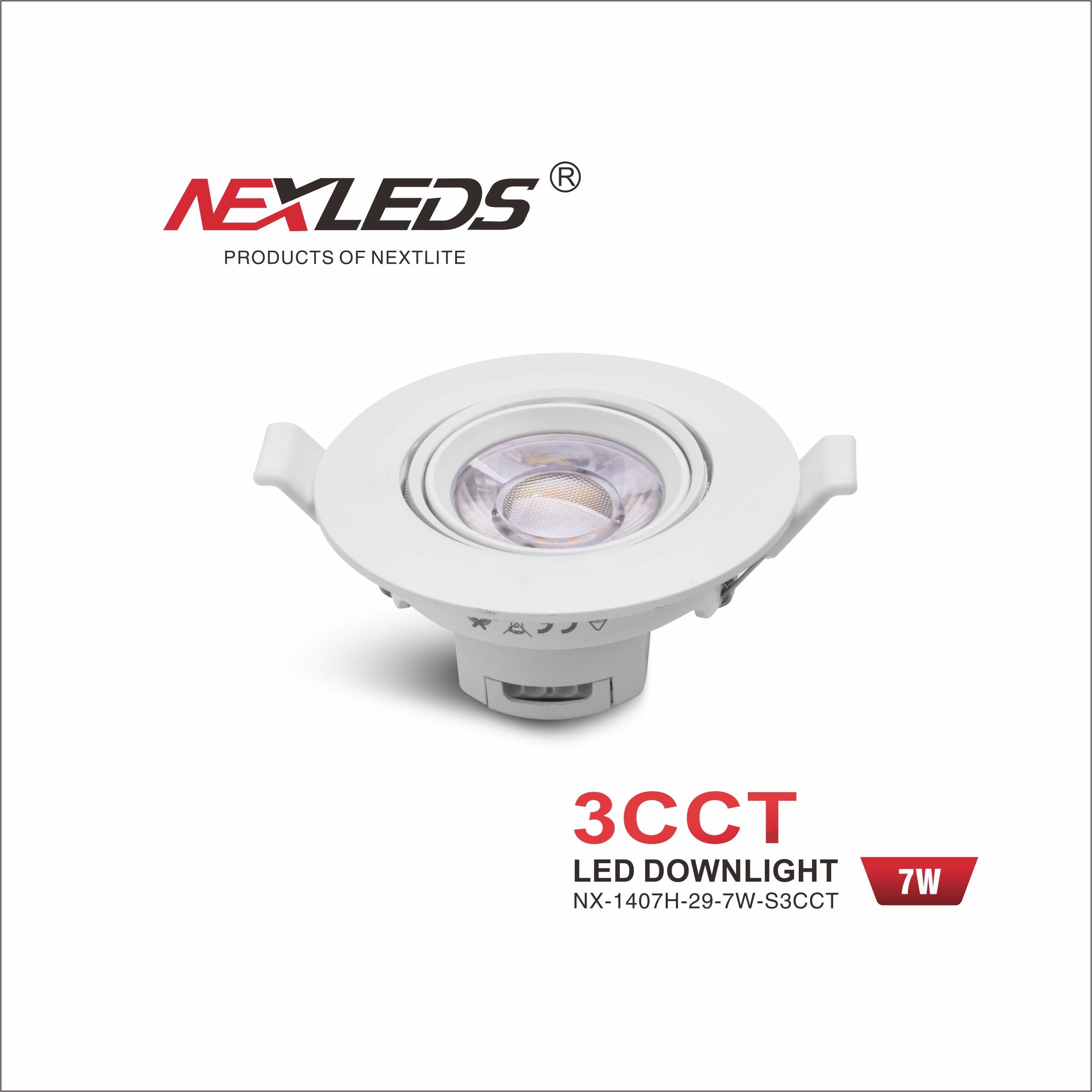 NX-1407H-29-7W-S3CCT LED Downlight