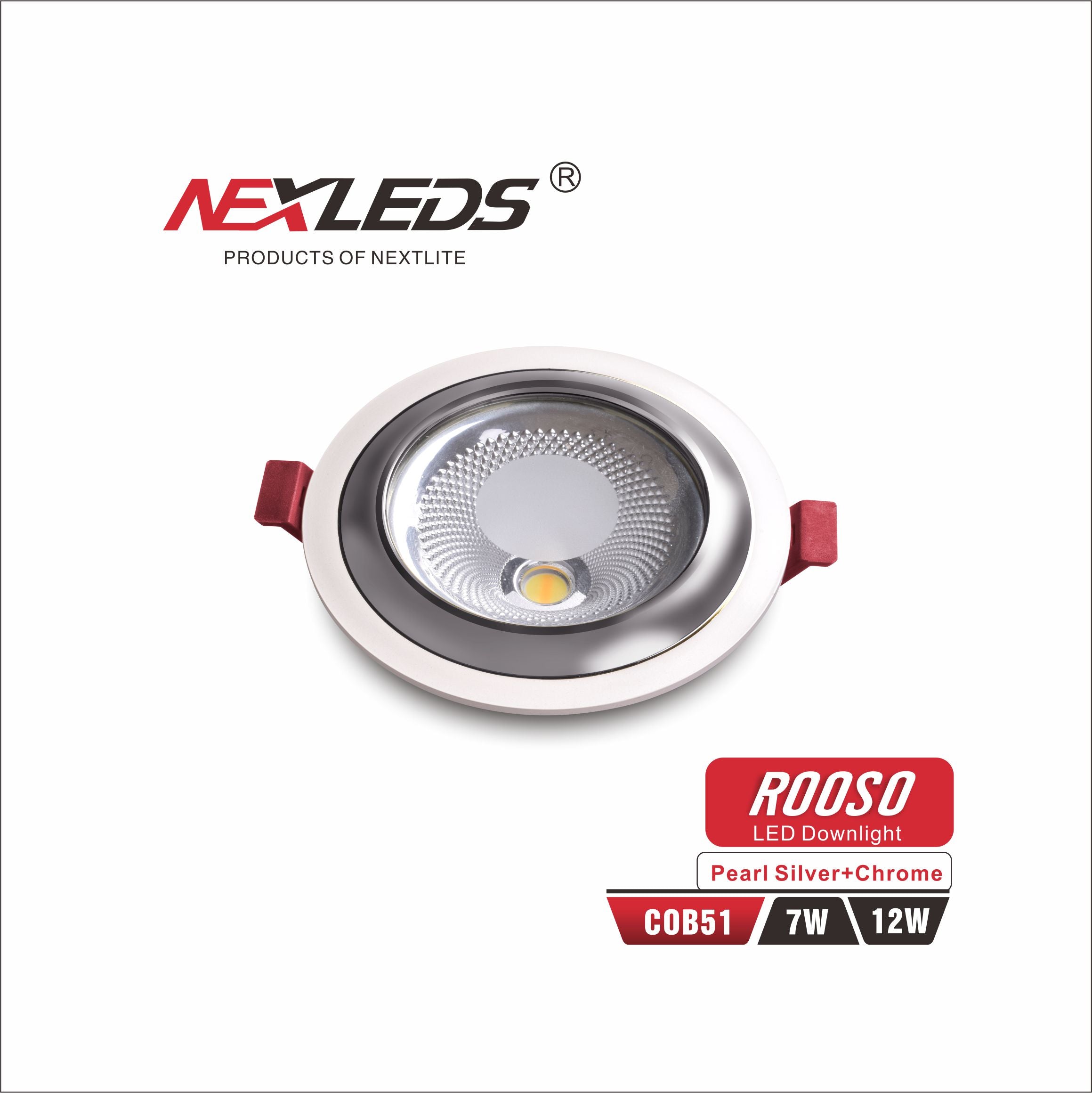 ROOSO LED DOWNLIGHT COB51 7W, 12W