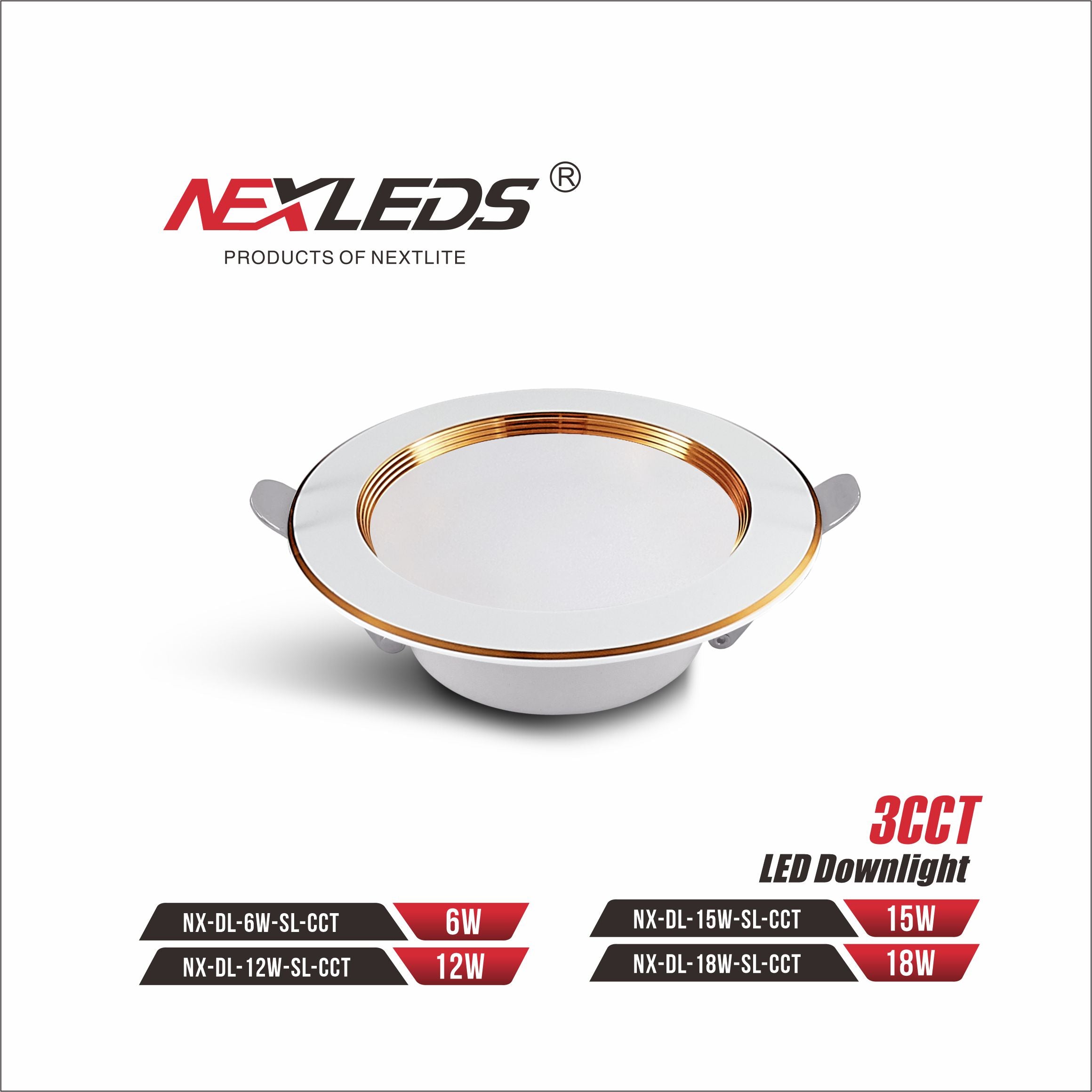 NX-DL-6W/12W/15W/18W CCT LED Spot Light