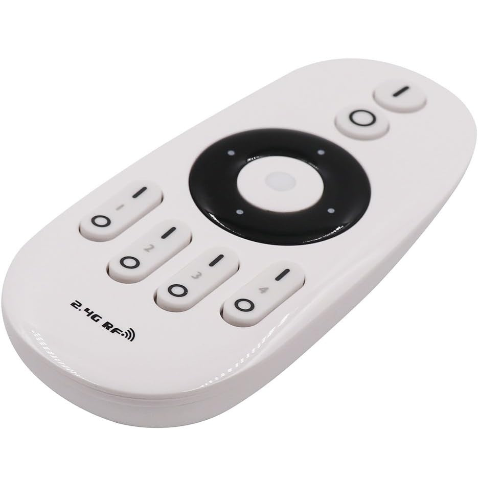 DC 12V/24V 6A 2.4G RF 4-Zone LED Dimmer Fjärrkontroll Single färgat