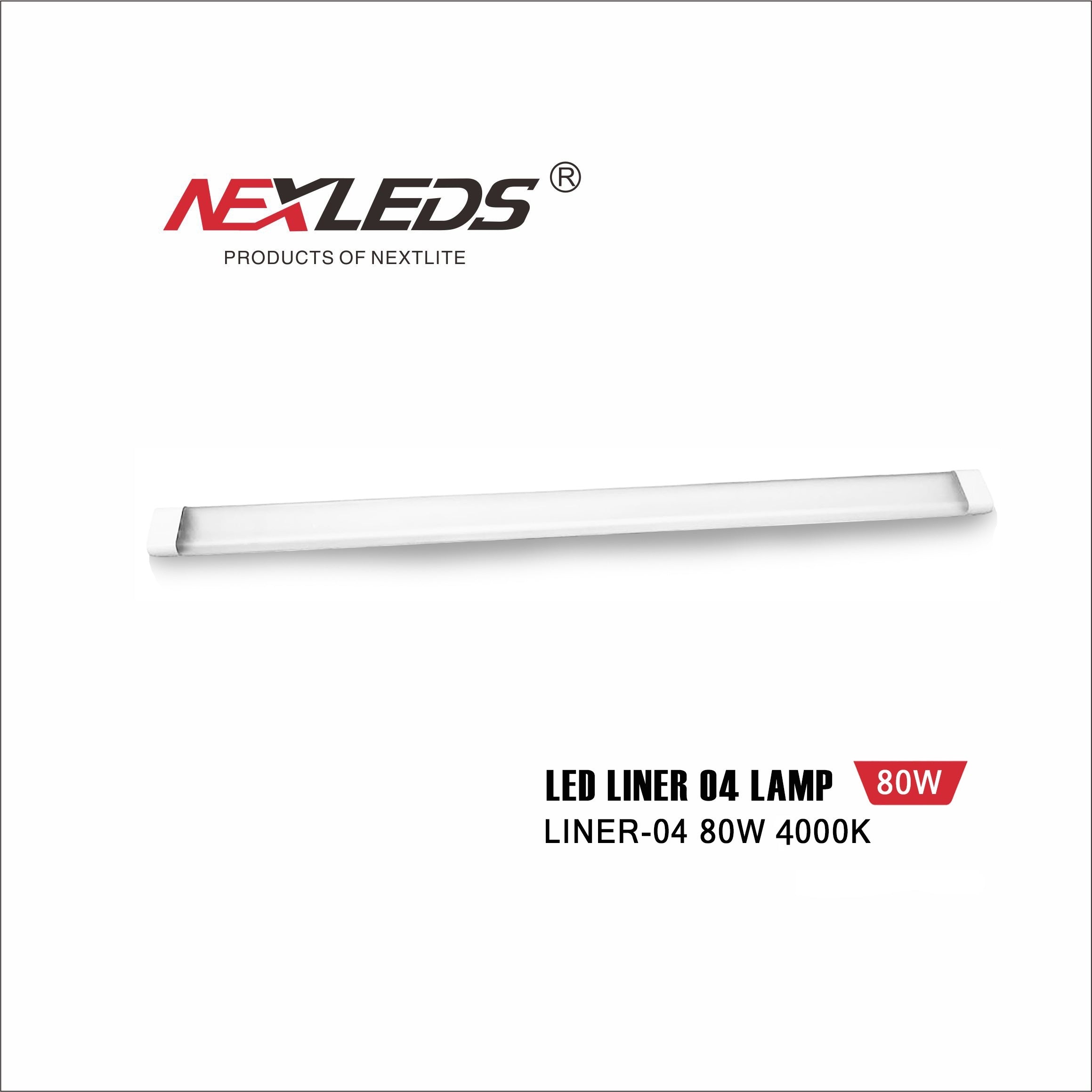 Led Armatur Liner-04 80W 4000K 1200mm 8000 LM