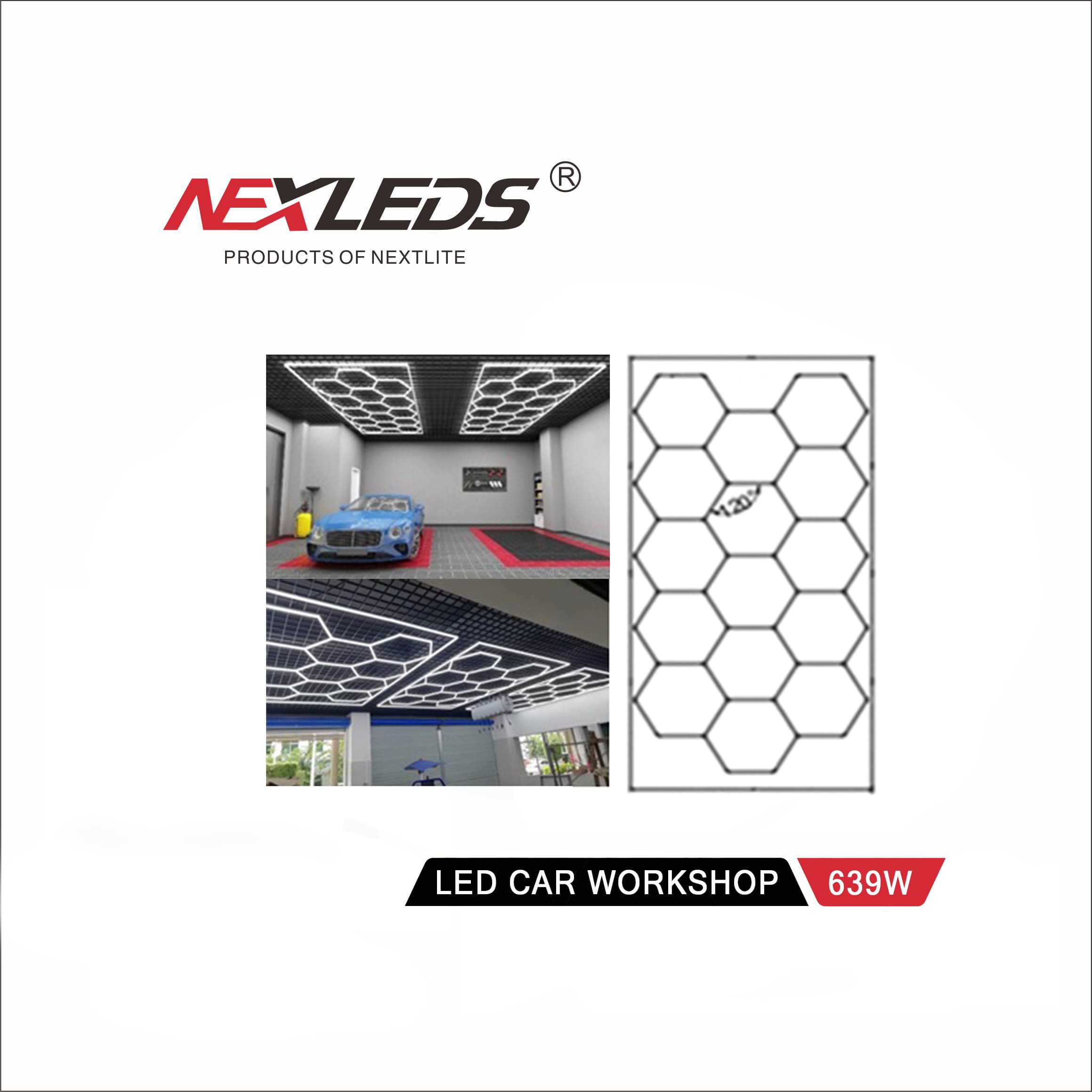 LED Car Workshop Light HH-GW-2001 639W 6500K