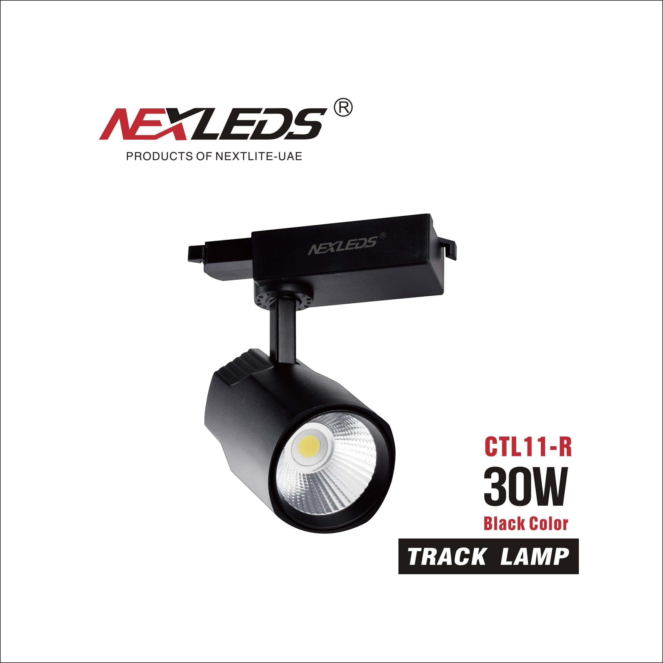 Spårbelysning Tracklight 30W 4000K Vit eller Svart