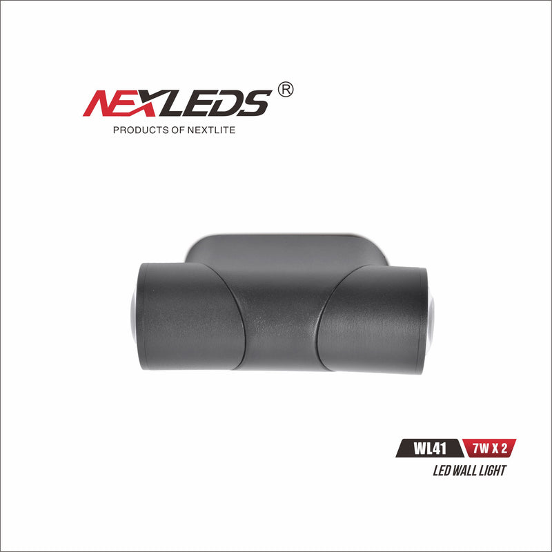 Fasad-/väggbelysning WL41 7Wx2