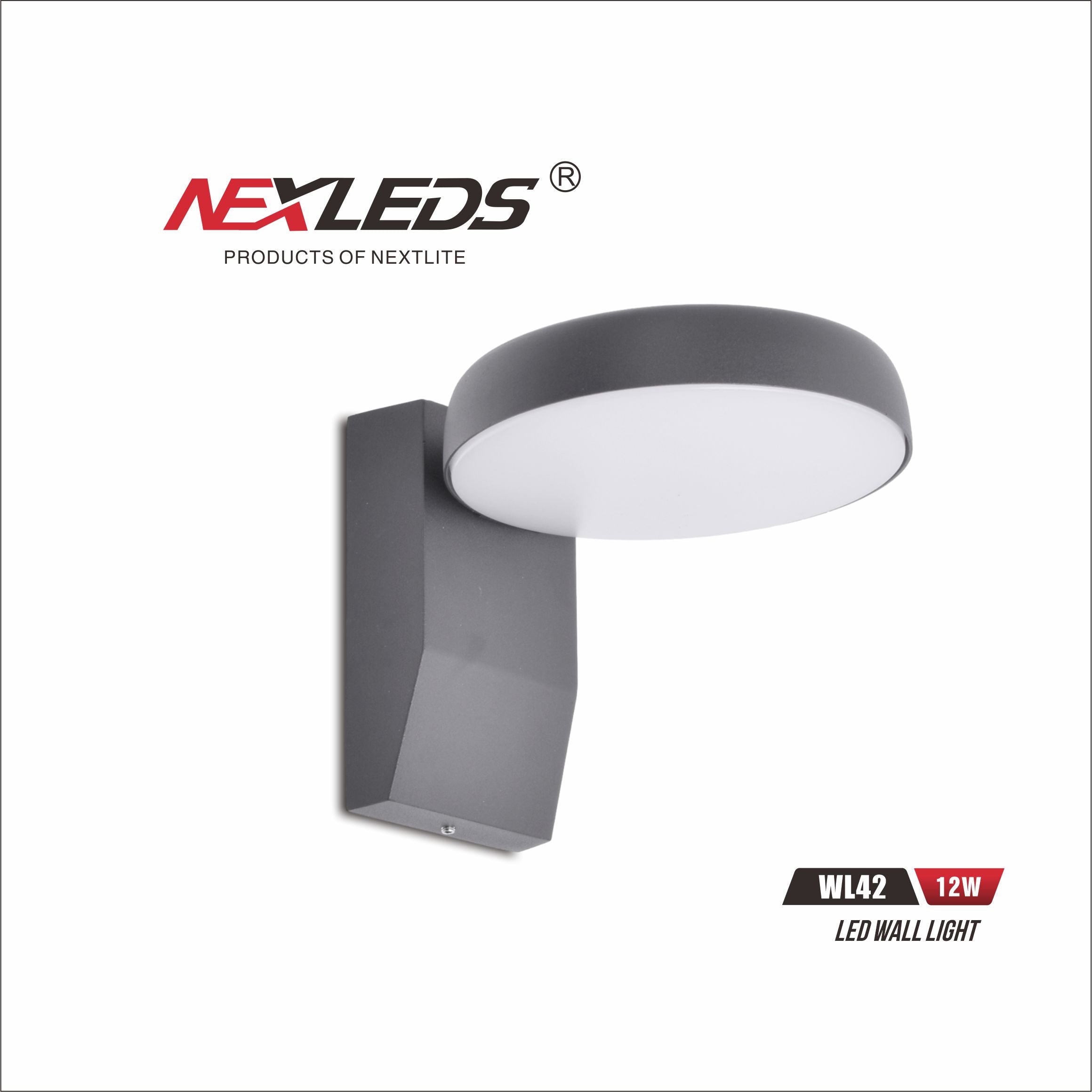 Fasad-/väggbelysning WL42 12W