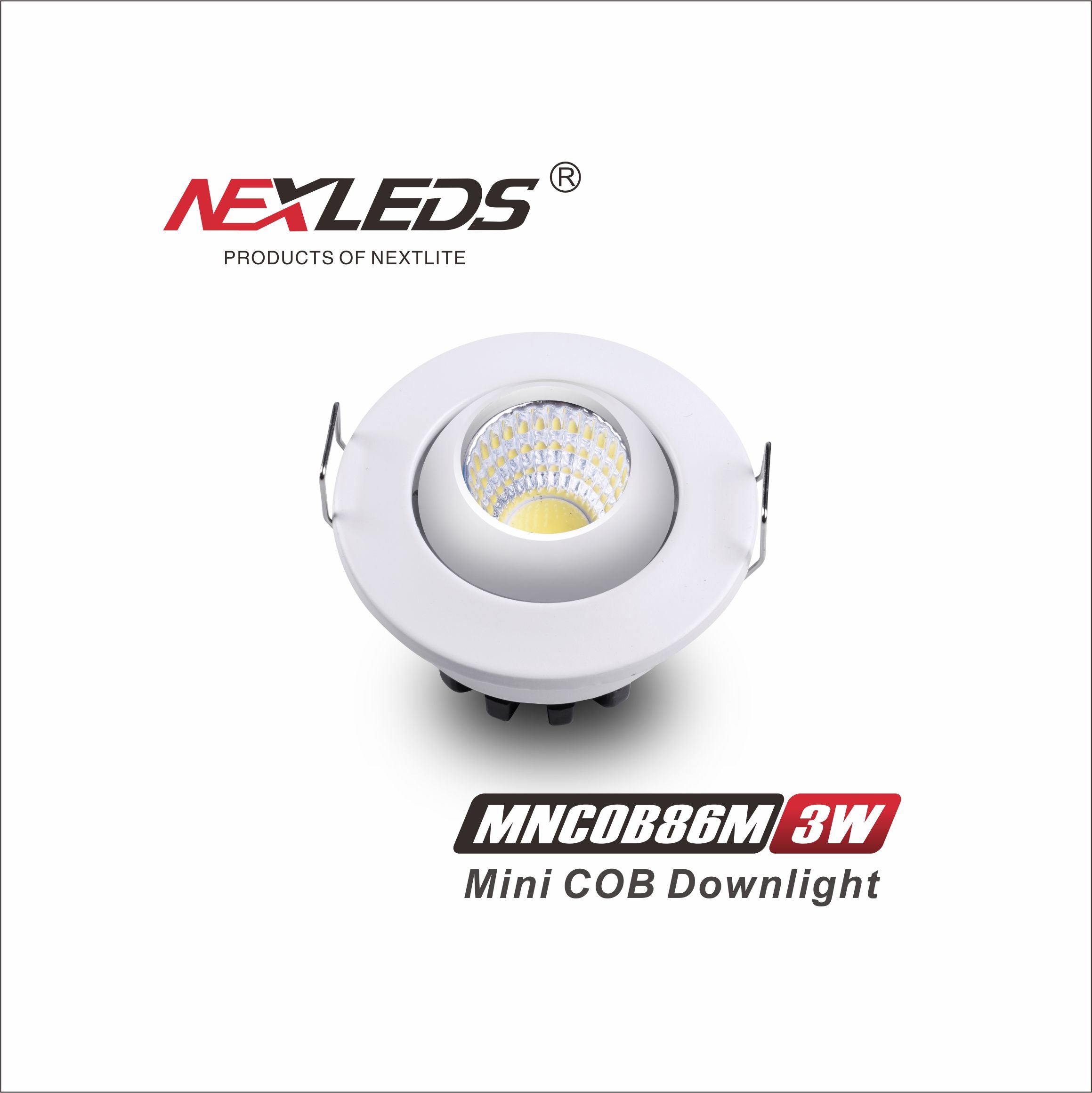 MNCOB86M & MNCON86 3W Mini COB Downlight
