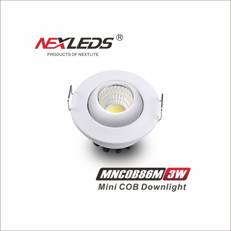 MNCOB86M & MNCON86 3W Mini COB Downlight