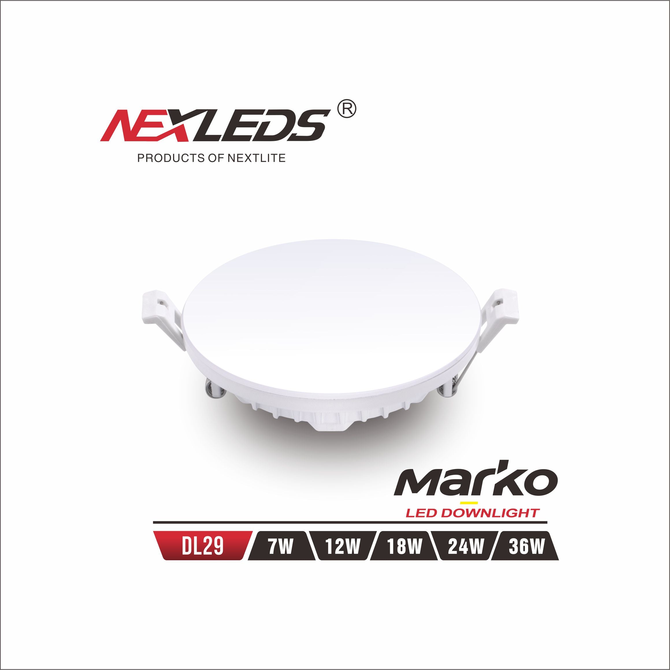 MARKO DL29 7W 4000K Dimmbar LED Downlight