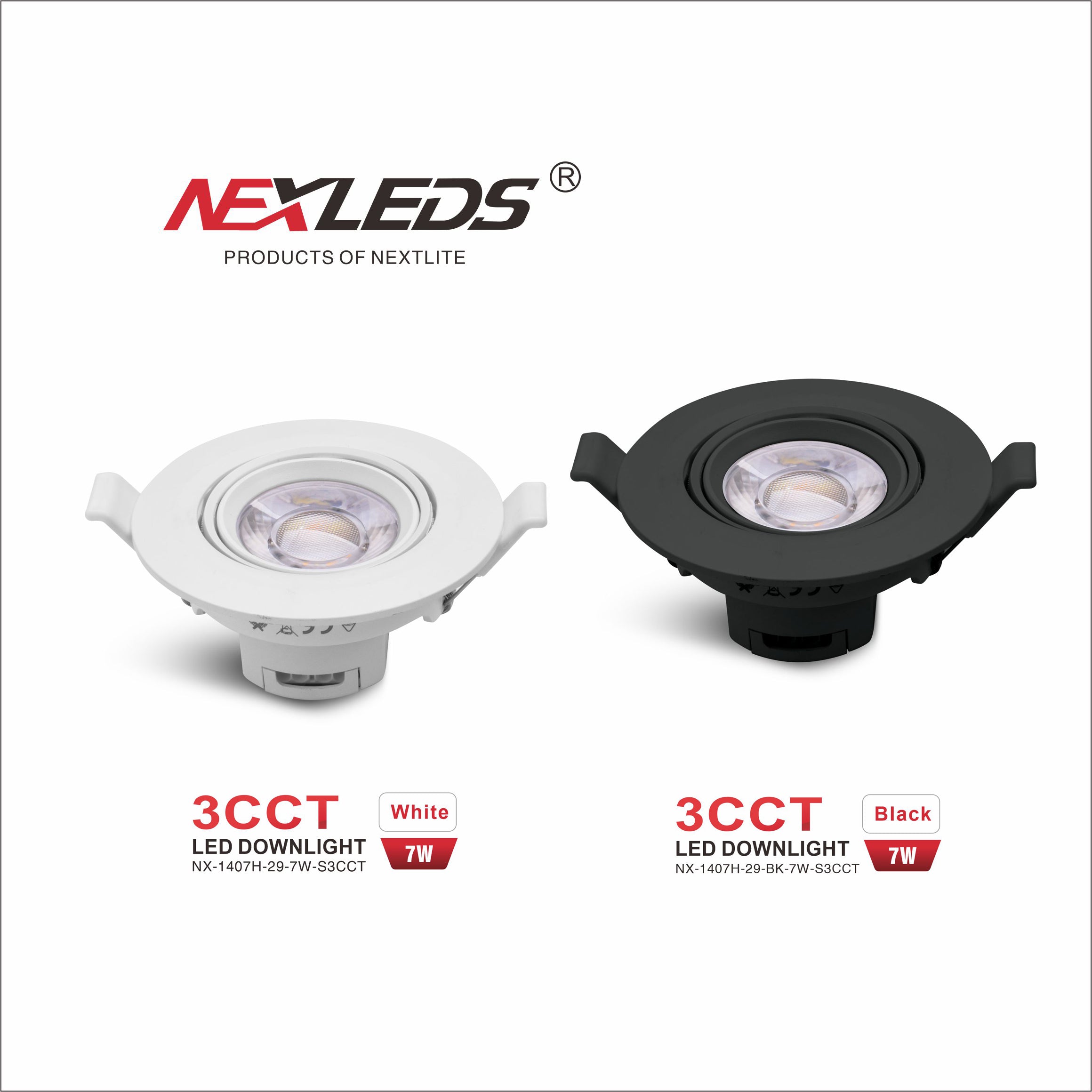 NX-1407H-29-7W-S3CCT LED Downlight