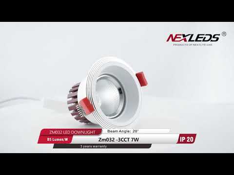 ZM032-3CCT 7W CHANGEABLE LED Downlight