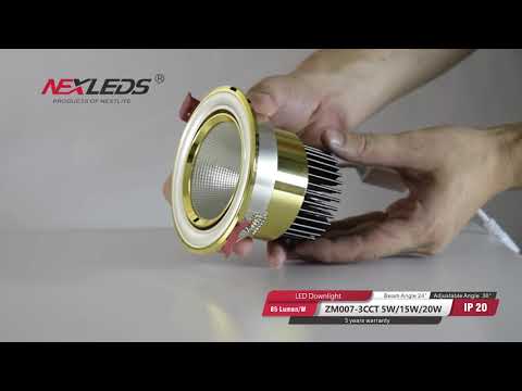 ZM007-3CCT 5W/15W/20W CHANGEABLE Downlight