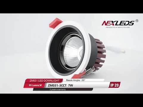 ZM031-3CCT 7W CHANGEABLE LED Downlight