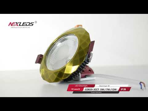 COB39-3CCT 5W/7W /12W LED COB Downlight