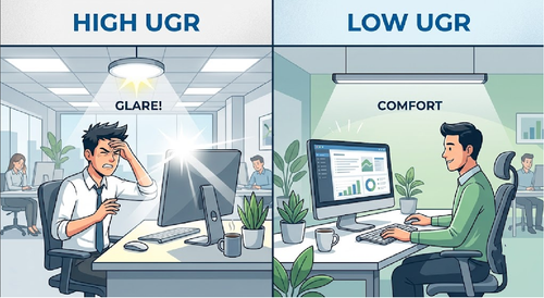 Vad är UGR? En guide till bländning och LED-belysning