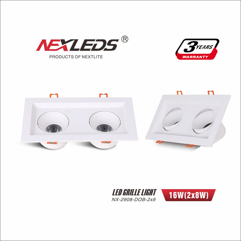 NX-2908-DOB-2x8 LED Grille Light