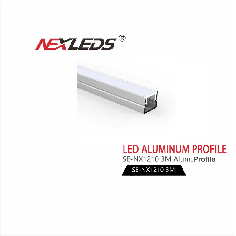 Aluminiumprofil U-form LED-Listkanal, 3M 10MM