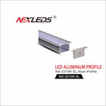 Aluminiumprofil med Difuser LED-Listkanal, 3M 10MM