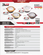 COB39-3CCT 5W/7W /12W LED COB Downlight