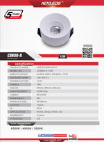 LED DOWNLIGHT COB80 12W , COB80-R 12W