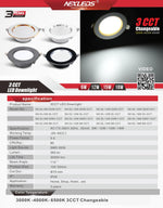 NX-DL-6W/12W/15W/18W CCT LED Spot Light