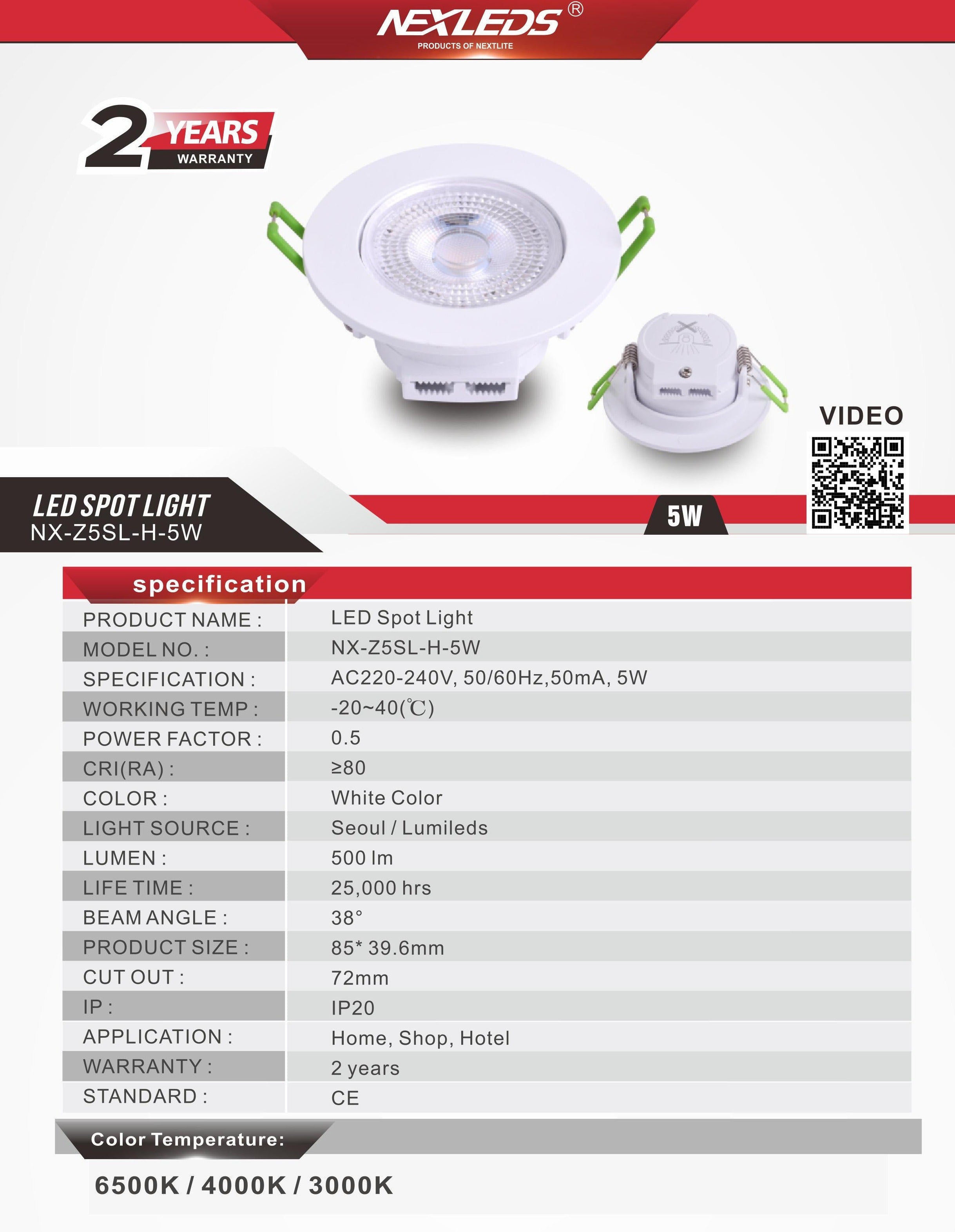 NX-Z5SL-H LED Spot Light