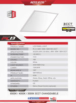 LED Panel 60x60 PL13 Valbar effekt 28-40W 3CCT IP20