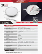 PL17-CCT 10W/20W/30W/ led LED Panel Light