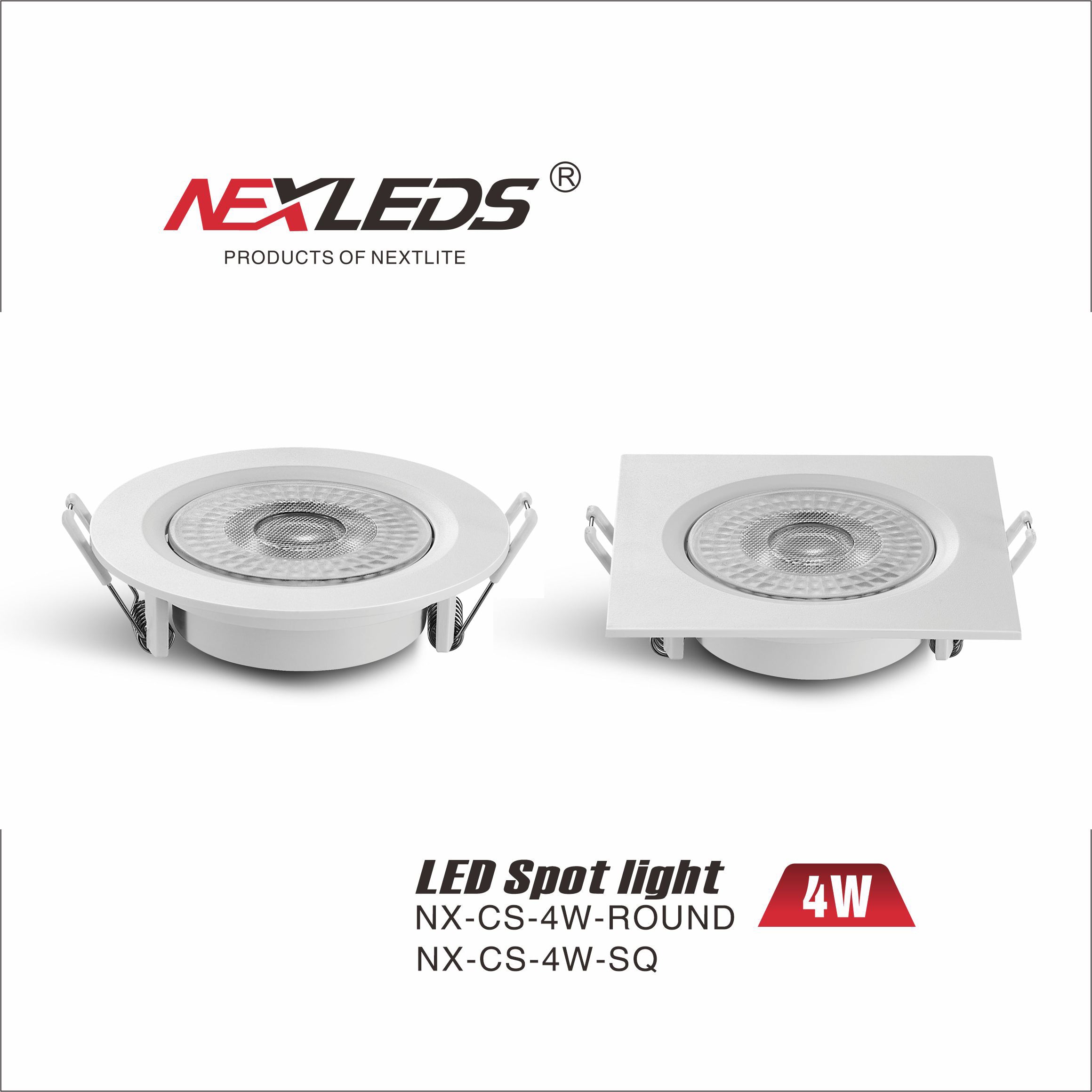 NX-CS-4W ROUND & SQ LED SPOT LIGHT