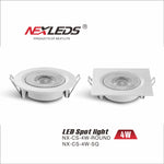 NX-CS-4W ROUND & SQ LED SPOT LIGHT