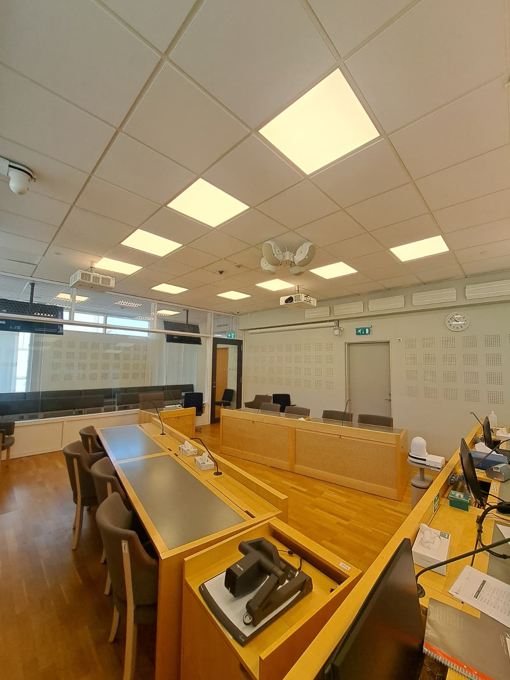 Ystads tingsrätt – Modern LED-belysning för rättssalar