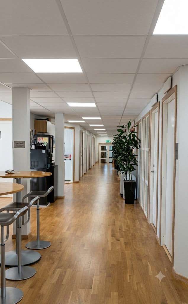 LED-panelinstallation för Optimera i Toftanäs i Malmö