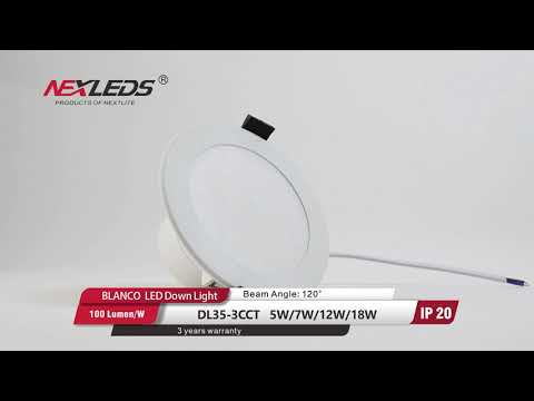 BLANCO (DL35-3CCT) 5W/7W/12W/18W LED Downlight